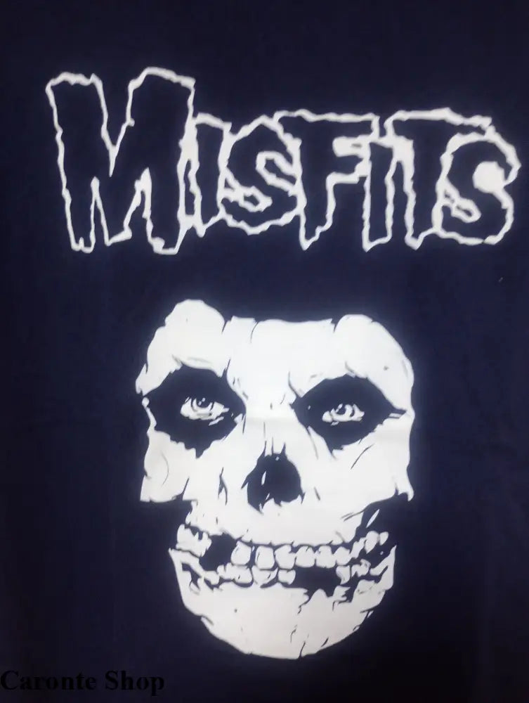 Camisa Azul Marino Estampada Misfits