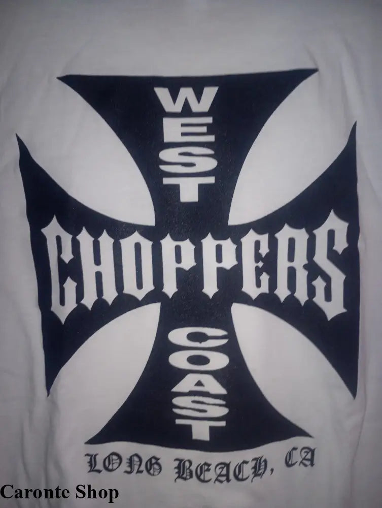 Camisa Blanca Estampada West Coast Choppers